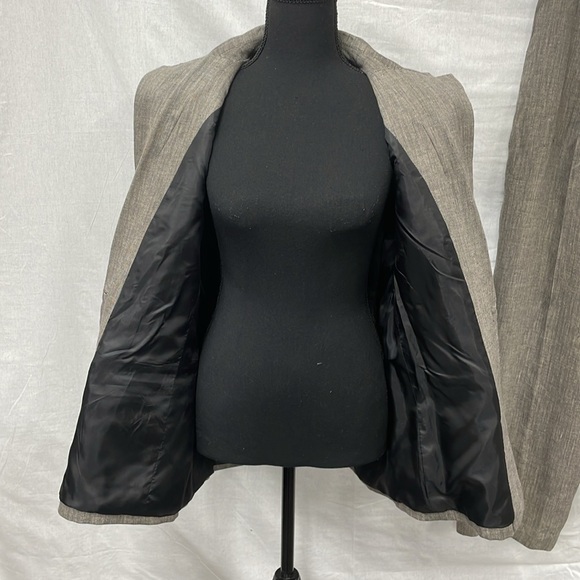 Preston & York women’s 100% linen, tan and black tweed suit, size 10/14 - Picture 7 of 10